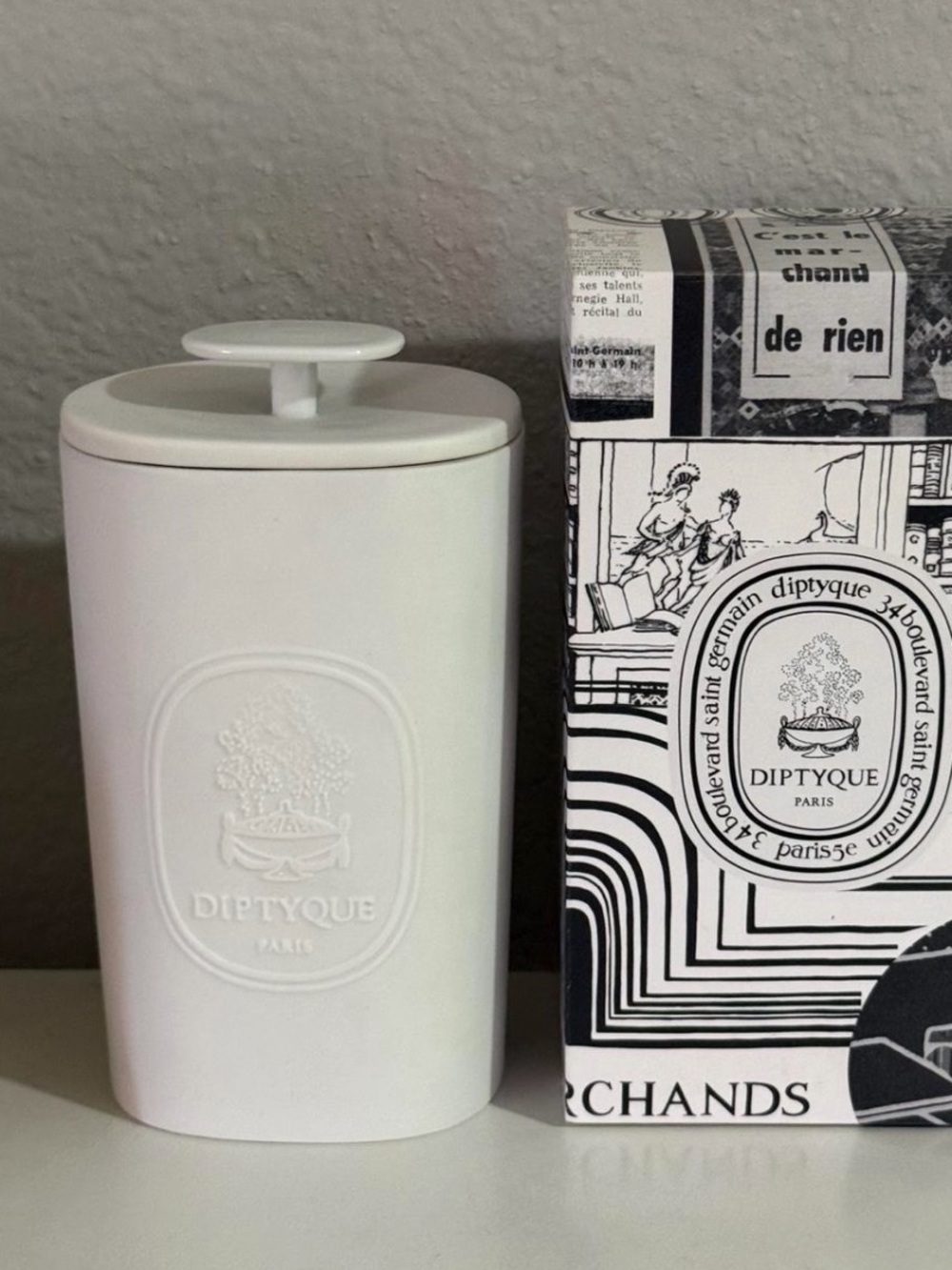 Diptyque LARGE CANISTER Oval DIPTYQUE Container with lid